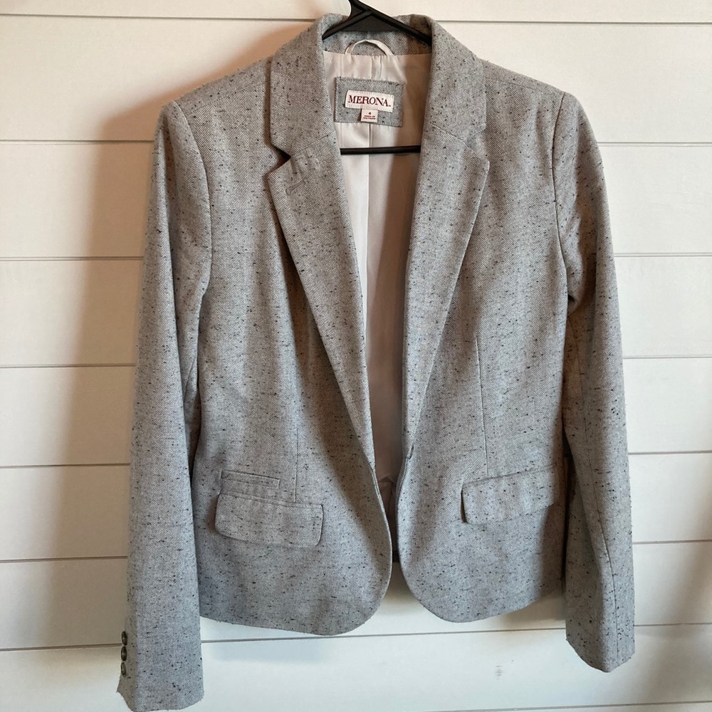 Gray speckled Merona blazer